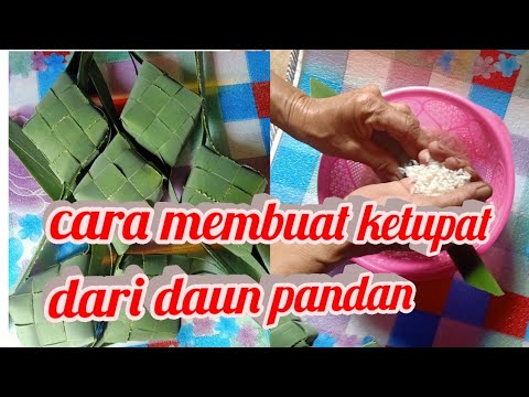  Cara  membuat  ketupat dari  daun  pandan  YouTube