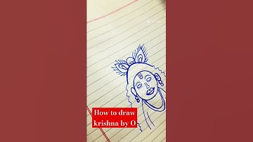 How to draw Krishna by 0 #krishna #shorts #art #ytshorts #viral #trending #artist ❤️🙏♥️
