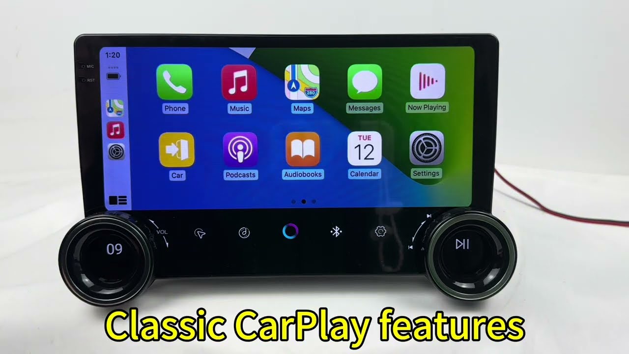 Android 13 Single Din Touchscreen Radio with Wireless CarPlay