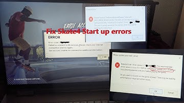 How to fix error bugs in skate4 skate start up issues