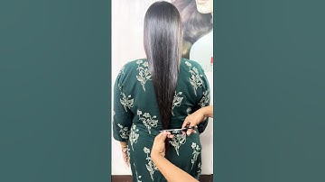Hair trimming after hair smoothing #tutorial #hair #haircut #hairstyle #shorts #short #viral #video
