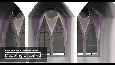 3D Modeling Arched Windows Tutorial