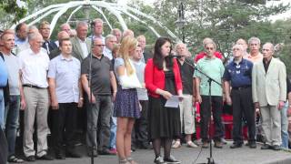 Minnemarkering i Egersund for ofrene på Utøya og i Oslo 22. juli 2011