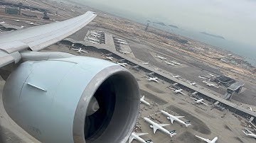 GE90 ROAR | Cathay Pacific B777-300ER Takeoff from Hong Kong International Airport