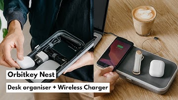 🔴 Orbitkey Nest | Desk organiser + Wireless Charger