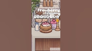 Tutorial 🍓✨ Strawberry tiramisu super Recipe pazu avatar world secrets new update #avatarworld #pazu