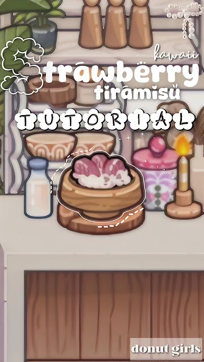 Tutorial 🍓✨ Strawberry tiramisu super Recipe pazu avatar world secrets new update #avatarworld #pazu