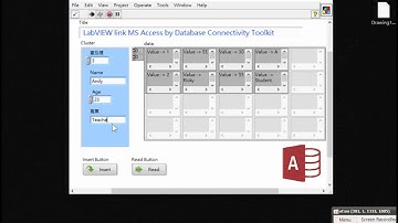 36. LabVIEW link MS Access by Database Connectivity Toolkit