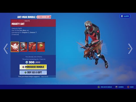 You Can Ride An ANT In Fortnite With The Brand New MIGHTY ANT Traversal Emote!