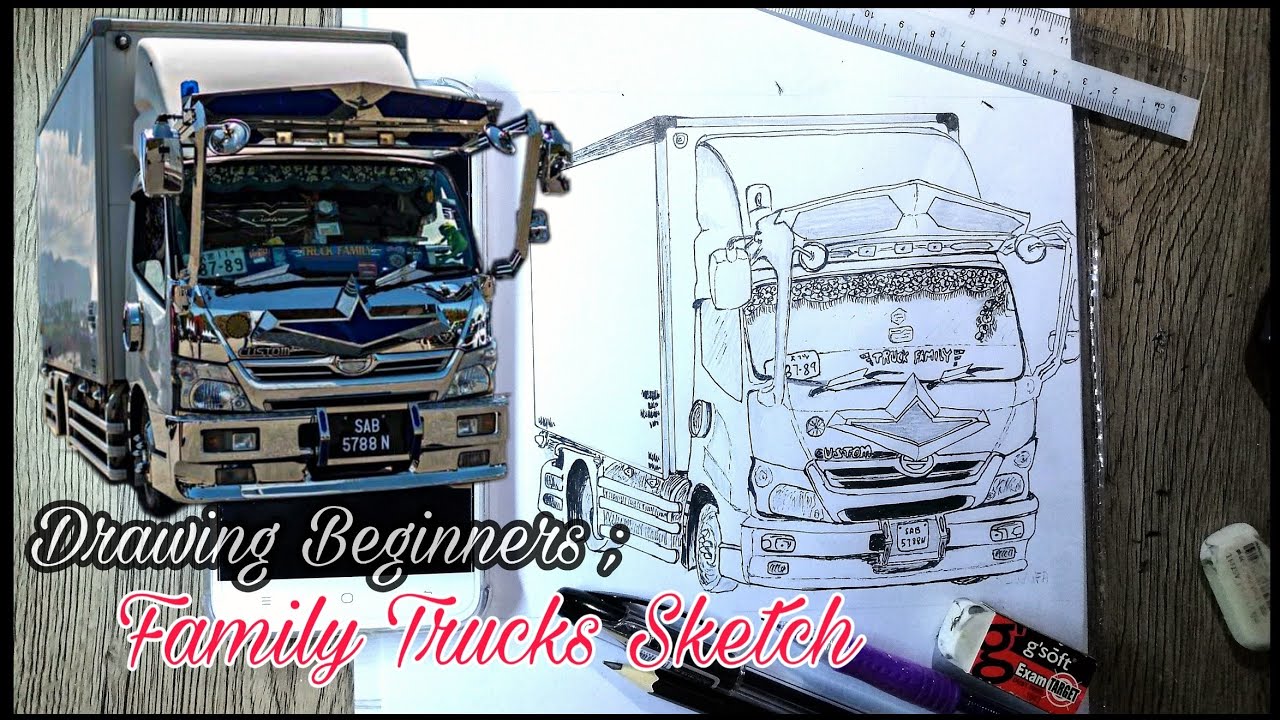 Sabah Truck Community | Family Truck - Random Lorry | Sketches - YouTube