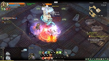 Tree of Savior iCBT2 Fencer & Full Con C3 Linker slaying quest boss (Master Genie)