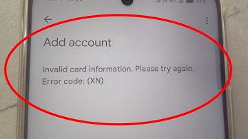 Invalid card information please try again error code | Google pay me error code xn kyo aa rha hai