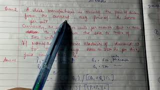 Elasticity of demand |price elasticity of demand with NUMERICALS