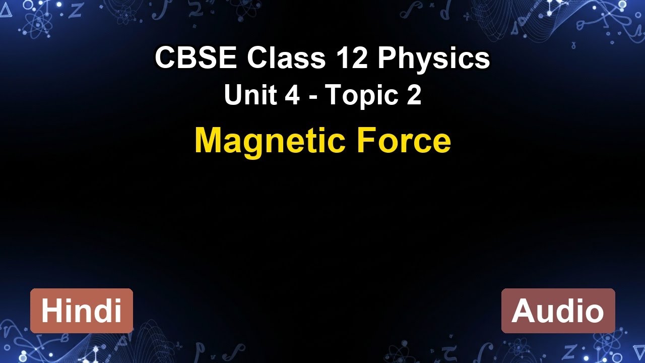Unit 4 – Magnetic Force | CBSE 12th Physics (Hindi) | The 5-Minute Teacher