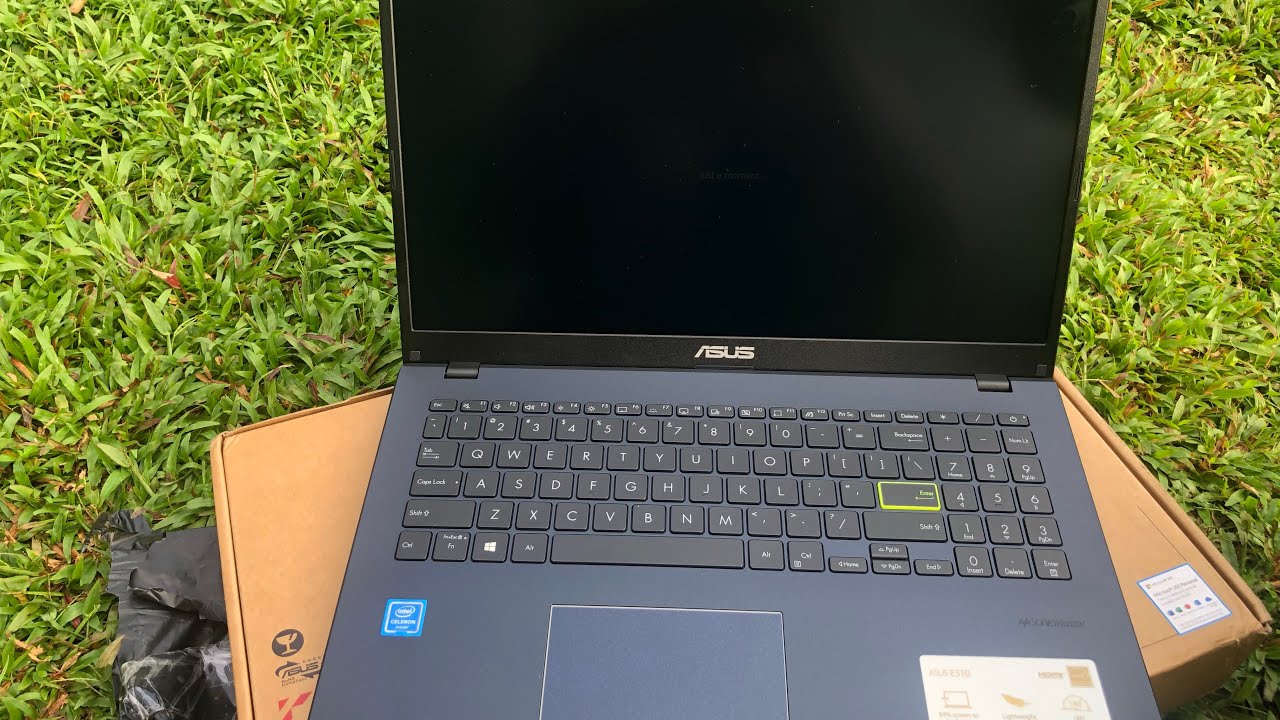 Laptop Asus Vivobook L510MA Slim bezel SSD 128 GB Unboxing 