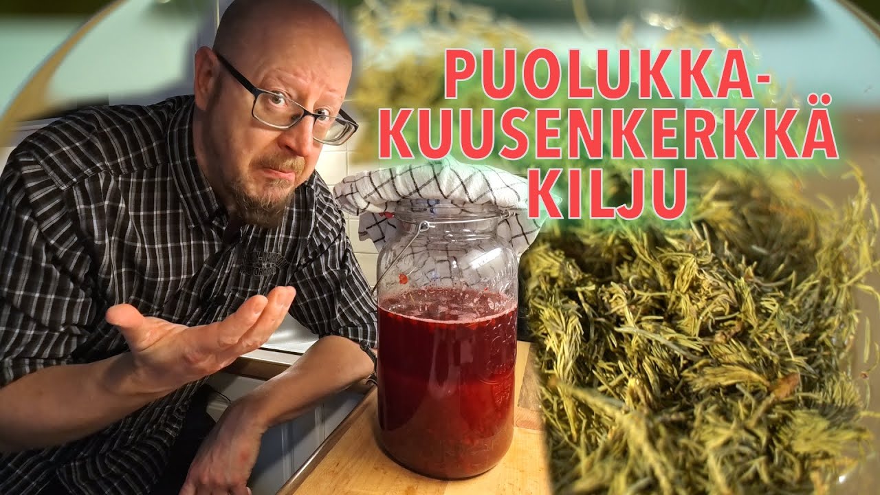 Puolukka-kuusenkerkkä kilju