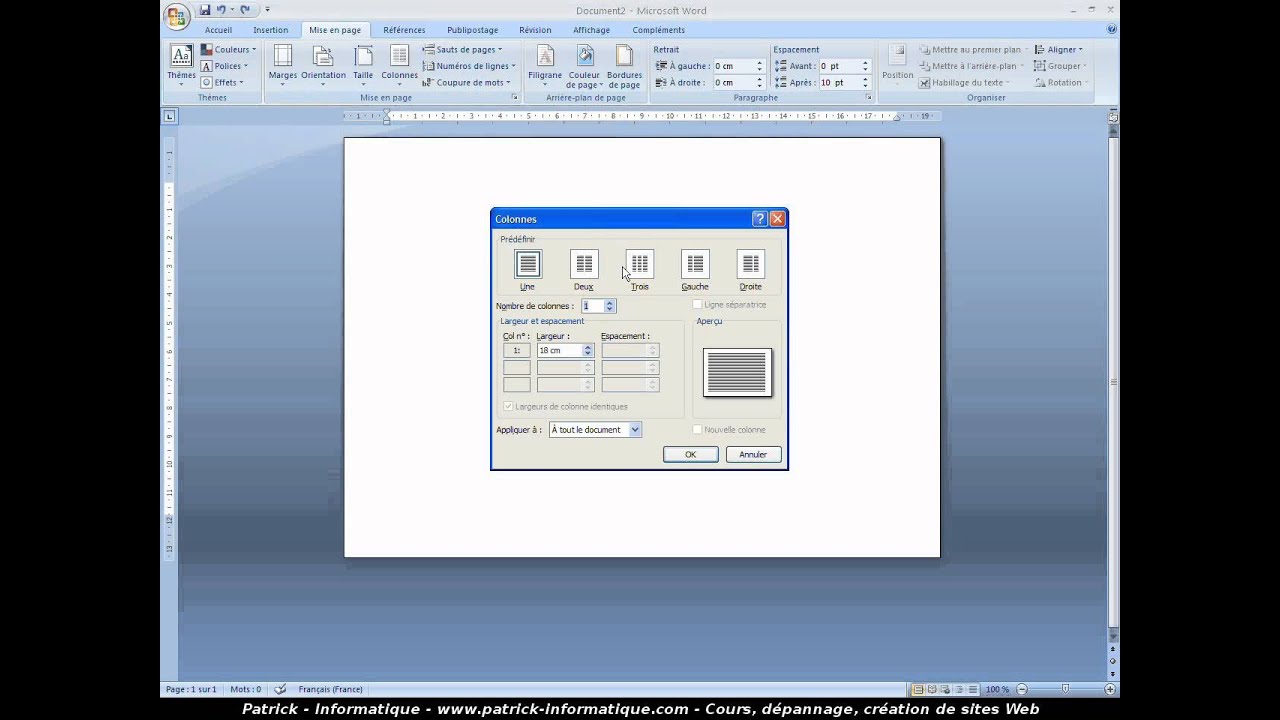 Tuto Creer Une Carte Un Menu Word 2007 Youtube