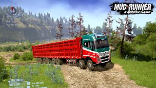 Spintires MudRunner - VOLVO Truck Driving Uphill whit graphics hd |1080p 60fps screenshot 2