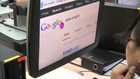 Computer Access for people with visual impairment - CCTV