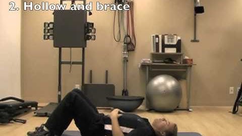 Core stability exercises - dead bug level 6