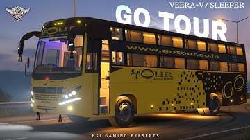 GoTour Travels of Veera V7 Updated Sleeper Bus mod for bussid | bussid New mod | BSI Gaming 