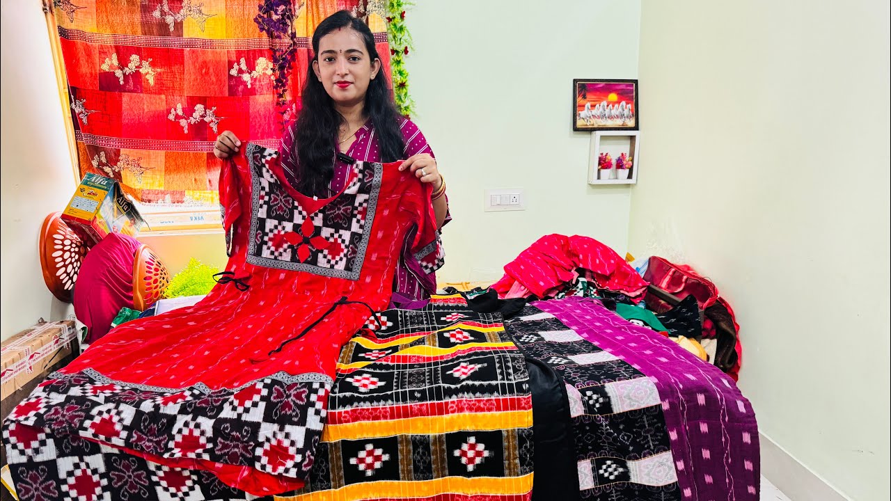 ଆପଣ ମାଙ୍କର ମନ୍ ପସନ୍ଦ ସାଙ୍ଗେ ବଢିଆ rate ରେ ନୂଆଁ ଡିଜାଇନ୍ ର ସମ୍ବଲପୁରୀ Kurty ଗାଉନ ❤🥰🛍️🛍️