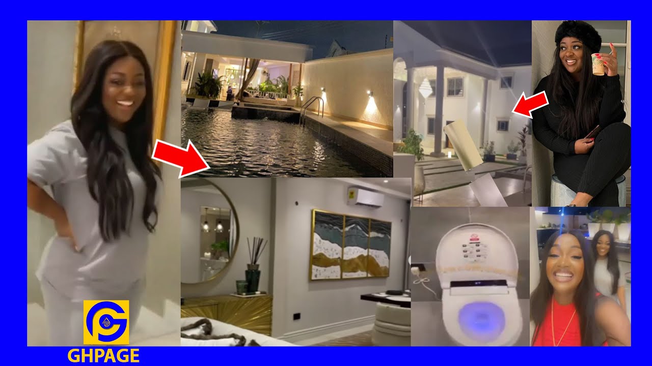 Tour inside Jackie Appiah’s Trasacco Mansion;From her smart toilɛt to ...