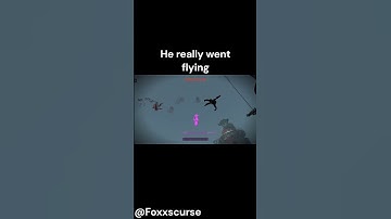 He really went flying  #fallout4 #gaming #fyp #modded