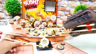 Dino Bagunça Joga Jogo Sushi Mania! Será que deu certo?