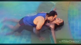 Nusrat Imrose Tisha playing under water