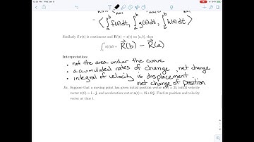 Vector Valued Functions Part 2