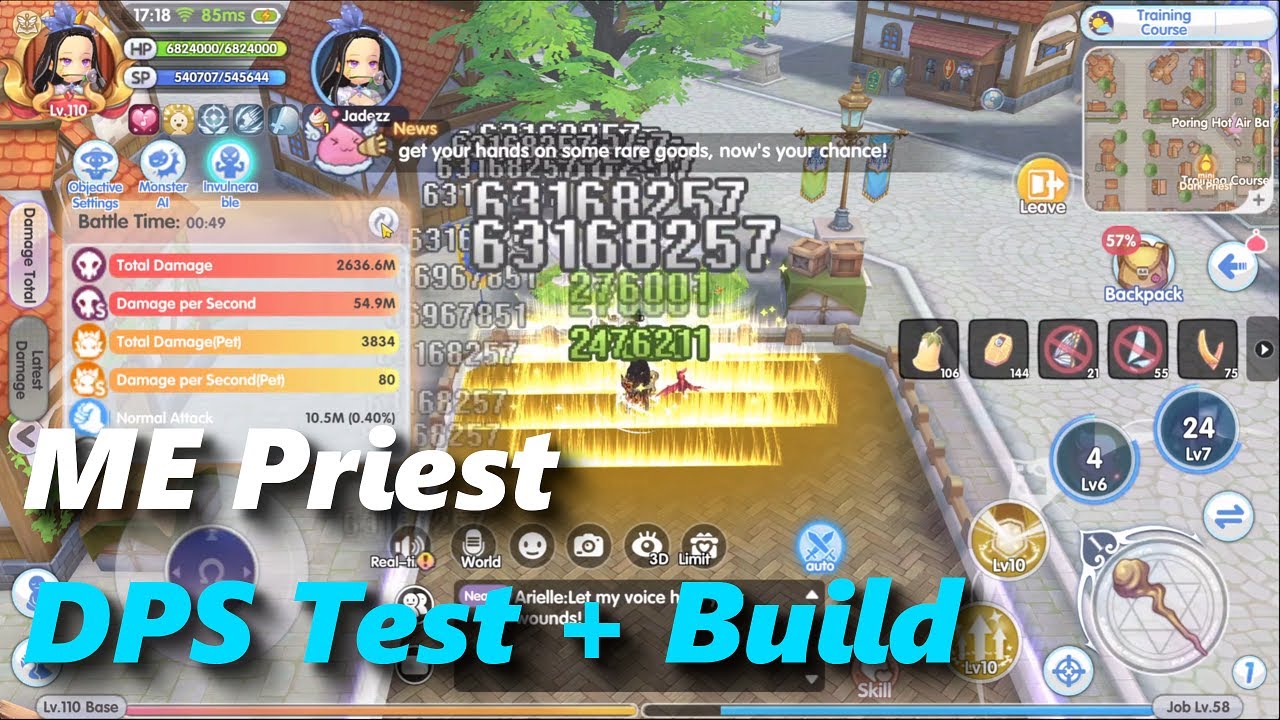Meister Rox Build ME Priest dps Test + Build | rox | Ragnarok X: Next Generation - YouTube