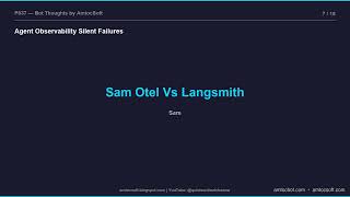 Bot Thoughts Podcast — Why AI Agents Fail Silently in Production: The Observability Gap