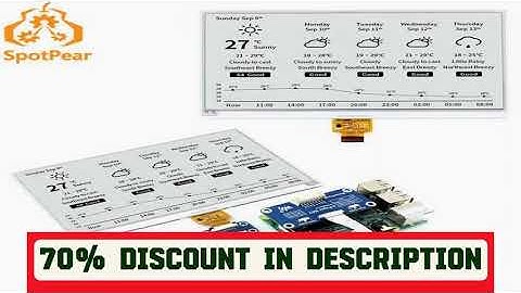 A must-have product! Raspberry Pi 7.5inch e-Paper E-Ink Display HAT SPI Interface 800Ã—480 Black /
