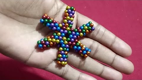 Shuriken from magnet balls / bucky balls tricks / buckyballs creation
