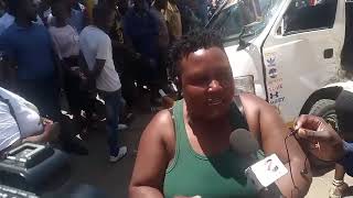 Harare CBD Accident Near Eastgate Combi Yatsimbirirwa neTipper #trendingnews #newzimbabwe #zimbabwe