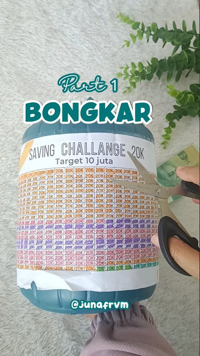 Bongkar celengan target 10 juta #savingchallenge #sinkingfunds #budgeting