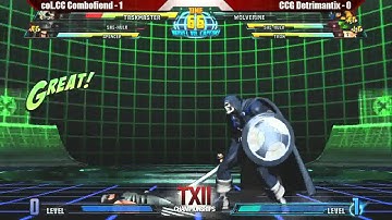 T12 MvC3 Singles   CC Combofiend vs CCG Detremantrix