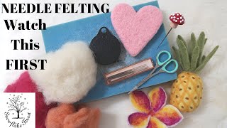 First Time NEEDLE FELTING Beginners Tutorial