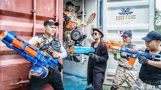 3T Nerf War : Police Officer SEAL X Warriors Nerf Guns Fight Dangerous Criminal Group Rescue Captain