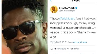 Shatta Wale mocks Wizkid & Nigerians.