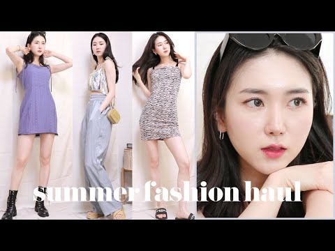 (eng cc) 휴가 땐 이렇게 입고 싶다! 🏖 최애 쇼핑몰에서 산 여름옷들 2020 Summer Fashion Haul | Minjeong Park