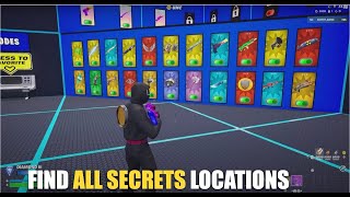 SUPER PIT UNC MAP FORTNITE CREATIVE - ALL SECRETS CODE LOCATIONS (SECRET ROOM)