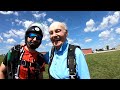 91 year old robert wahlstroms tandem skydive at skydive indianapolis