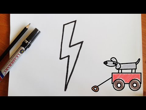 فيديو: كيفية رسم البرق