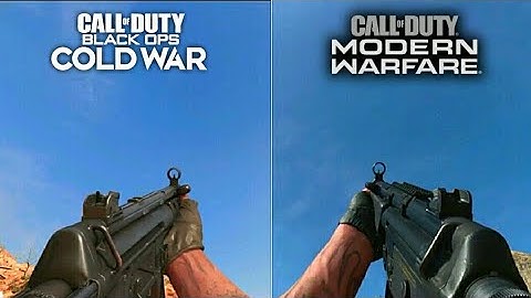 Black Ops Cold War MP5 Vs Modern Warfare MP5 Weapon Comparison (Reload Animation)