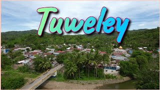 Panorama of Tuweley Tolitoli Village, Central Sulawesi, Indonesia from the Air