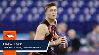 Drew Lock's 2019 NFL Scouting Combine workout