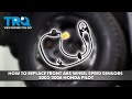 How to Replace Front ABS Wheel Speed Sensors 2003-2008 Honda Pilot