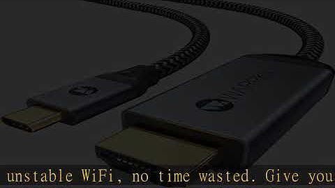 Warrky USB C to HDMI Cable 4K, 3.3ft [Braided, High Speed] Thunderbolt 3 to HDMI Adapter Compatible